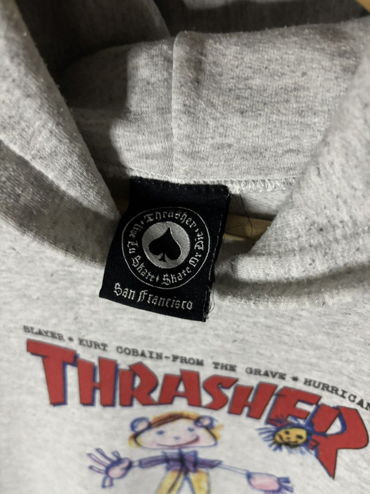 Vintage Kurt Cobain Thrasher kid Cover Hoodie Size US M / EU 48-50 / 2 - 3 Thumbnail