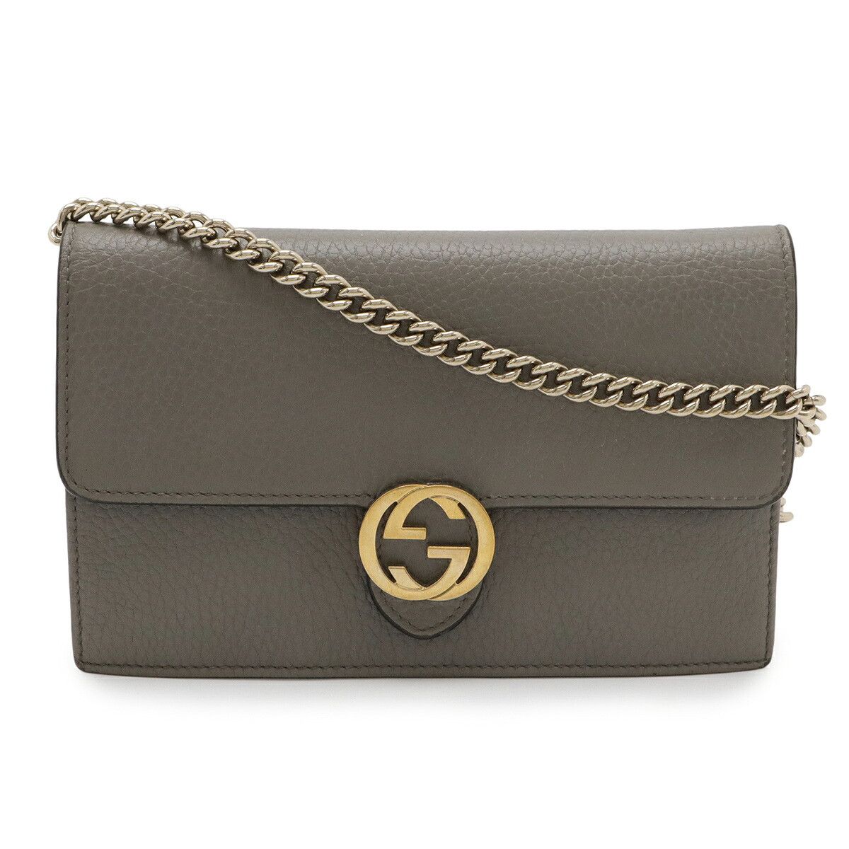Gucci Gucci Gucci Interlocking G Leather 2way Chain Wallet Leather Long Wallet 510314 DUTY FREE for USA Size ONE SIZE - 1 Thumbnail