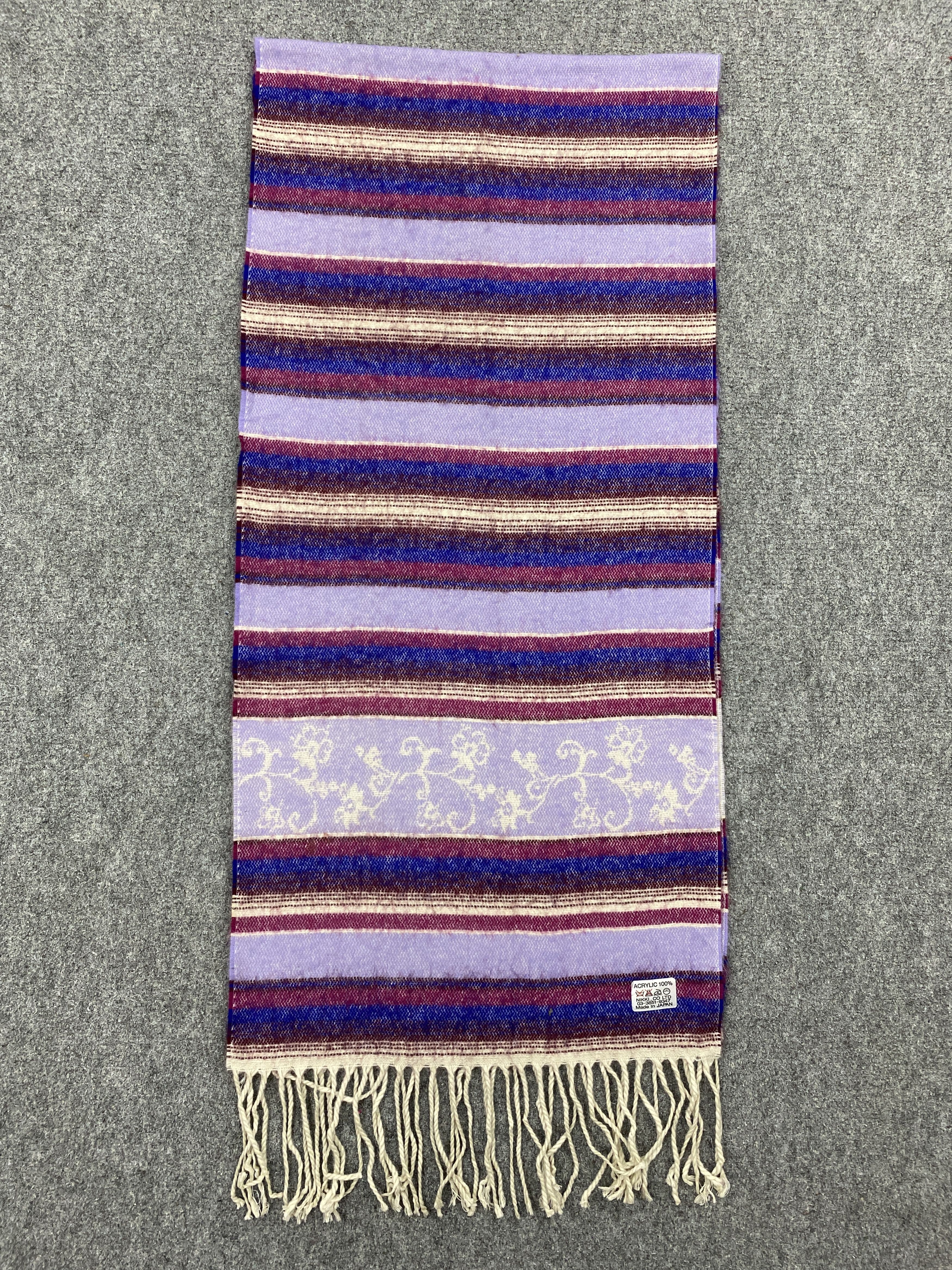 Japanese Brand Vintage Japanese Brand Stripes Muffler Scarf SC0041 Size ONE SIZE - 2 Thumbnail