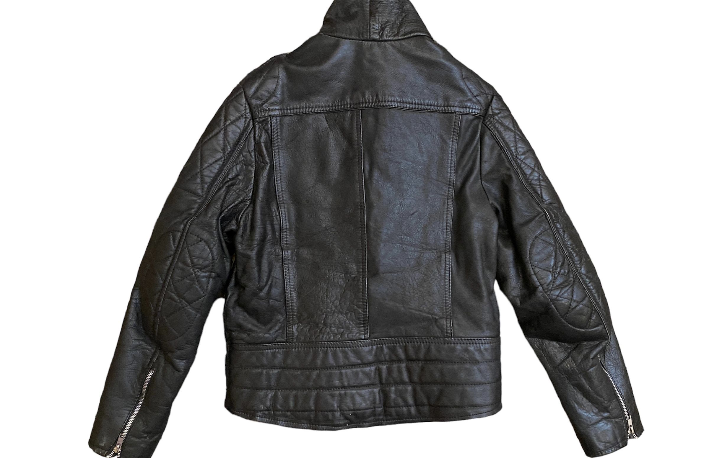 Genuine Leather UK Vintage 80s Punk style Leather Biker Jacket Size US S / EU 44-46 / 1 - 7 Thumbnail
