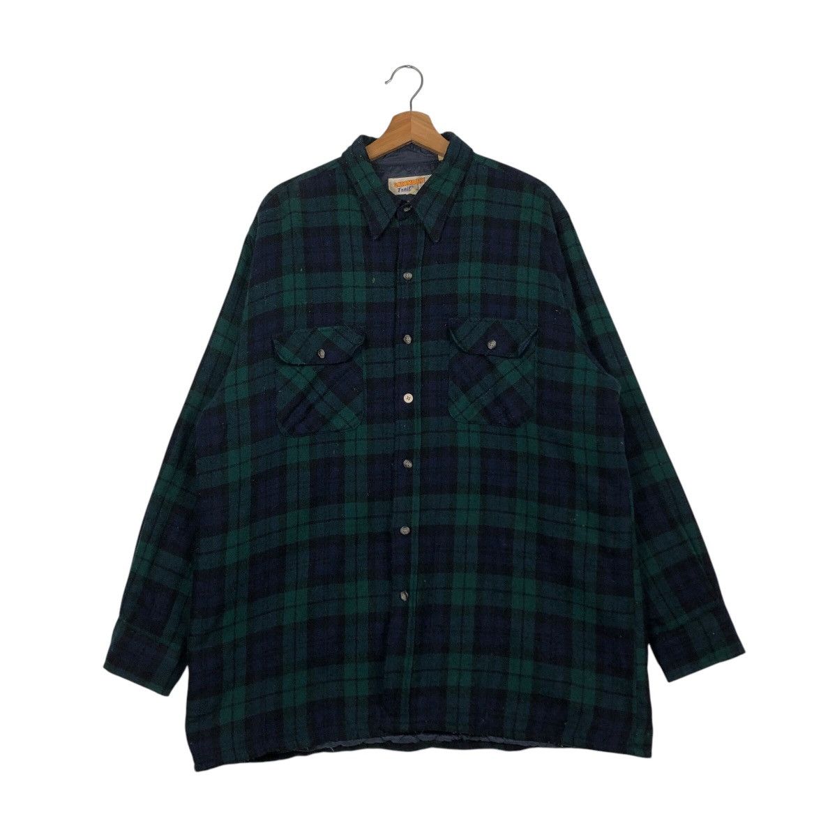 Japanese Brand 📌Vintage Flannel Chore Jacket Catamount Check Tartan Design Size US L / EU 52-54 / 3 - 2 Thumbnail