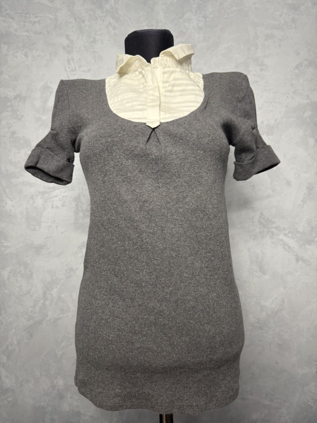 Brunello Cucinelli Brunello Cucinelli women’s T shirt blouse cotton M grey Size M / US 6-8 / IT 42-44 - 1 Thumbnail