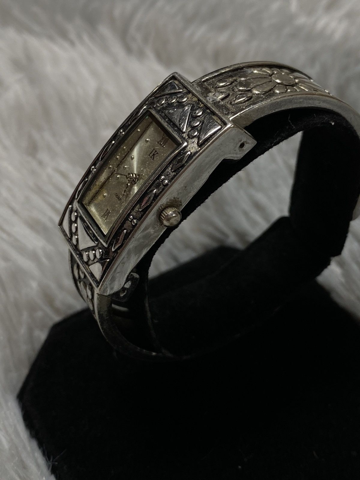Hysteric Glamour × Japanese Brand ✅Futuristic✅ Silver Floral Bracelet Watch Japanese Brand Size ONE SIZE - 3 Thumbnail
