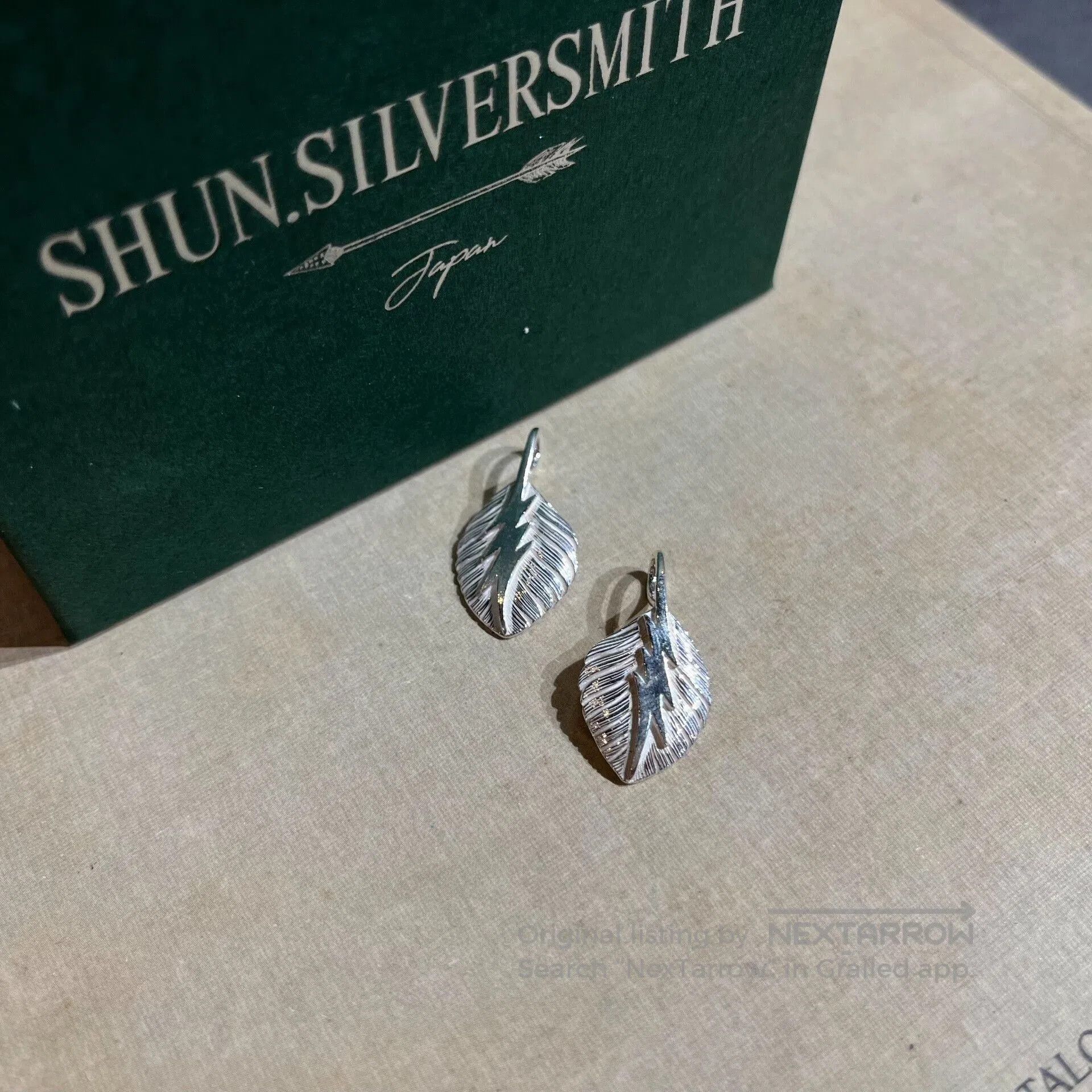 Larry Smith silver leaf pendant necklace from japan. Size ONE SIZE - 5 Thumbnail