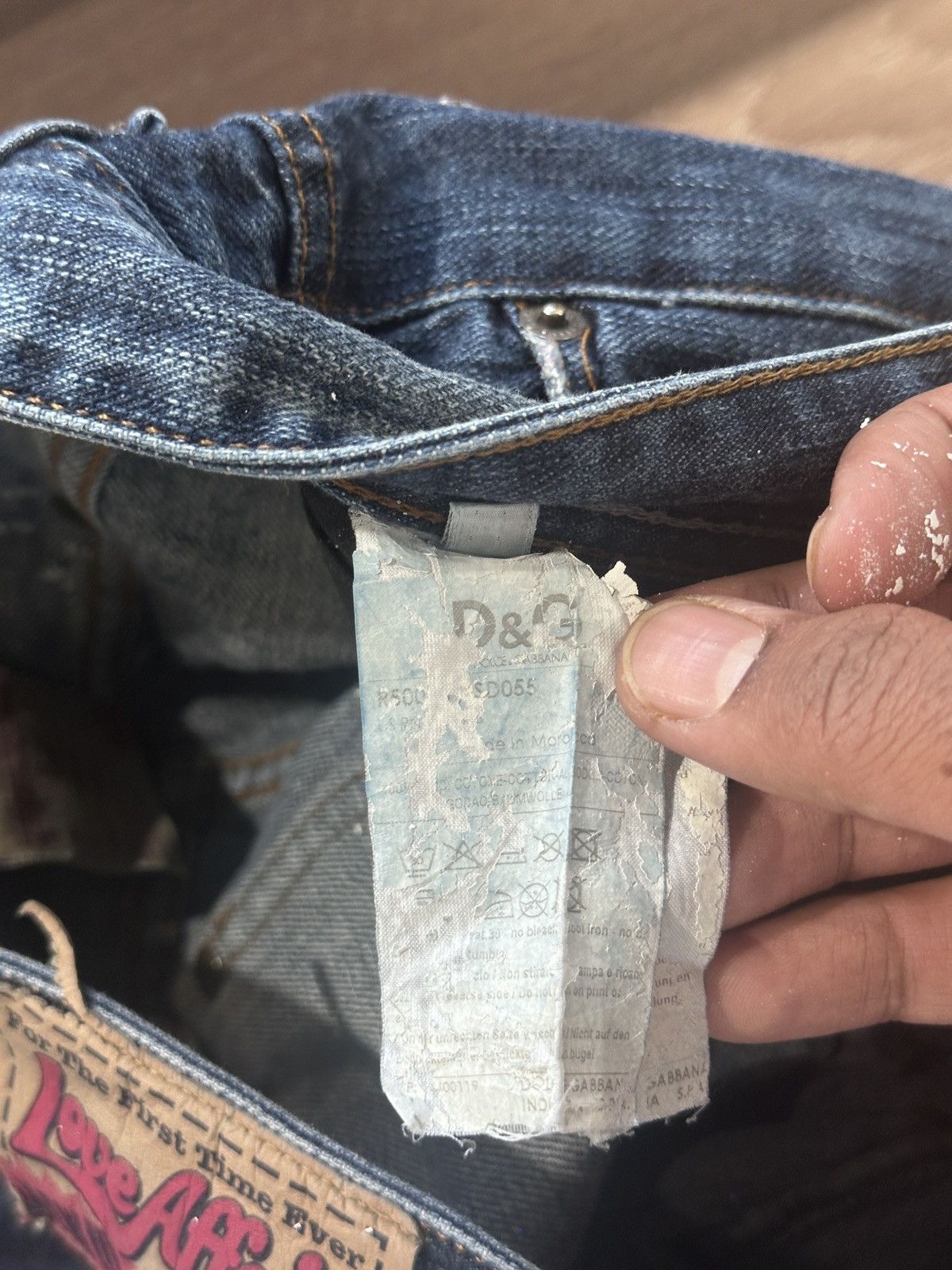 Dolce & Gabbana Dolce & Gabbana Love affair denim with leather detailing Size US 31 - 9 Thumbnail