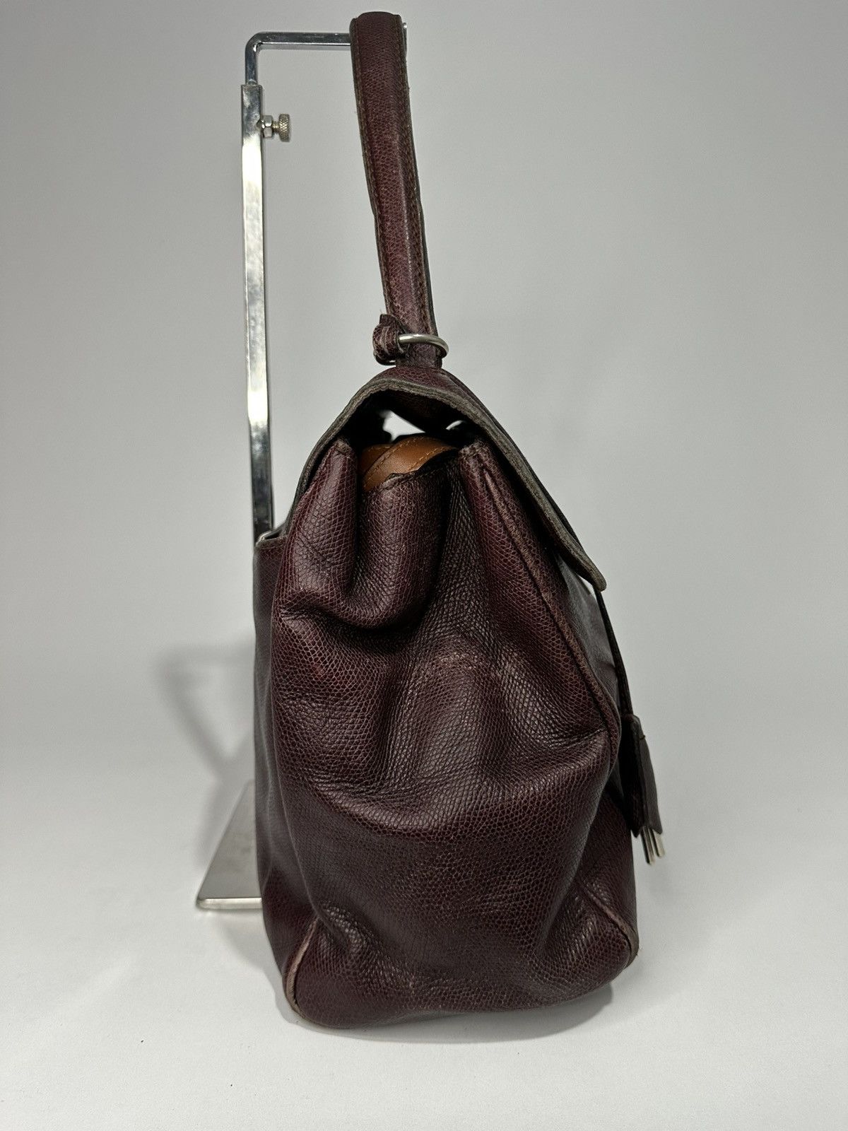 Jil Sander Vintage JIL SANDER Dark Burgundy Leather Handbag. Size ONE SIZE - 7 Thumbnail