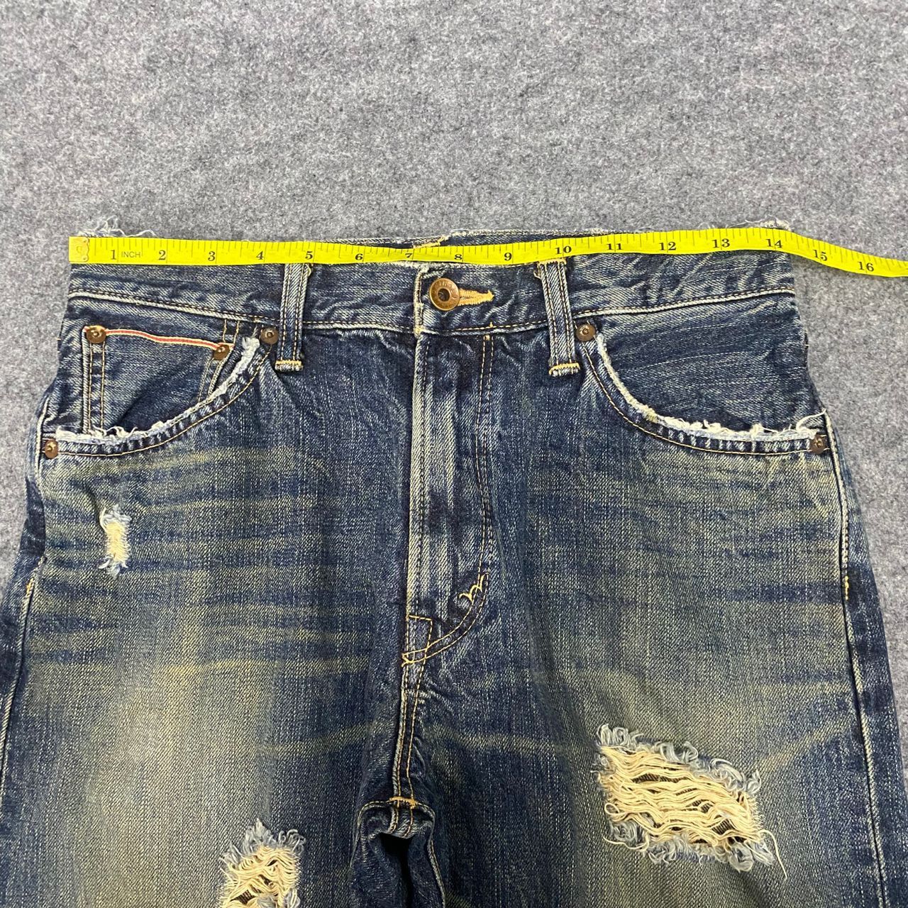 If Six Was Nine 💥Best Offer💥Vintage Edwin 505 Selvegde Distressed Denim Size US 28 / EU 44 - 4 Thumbnail