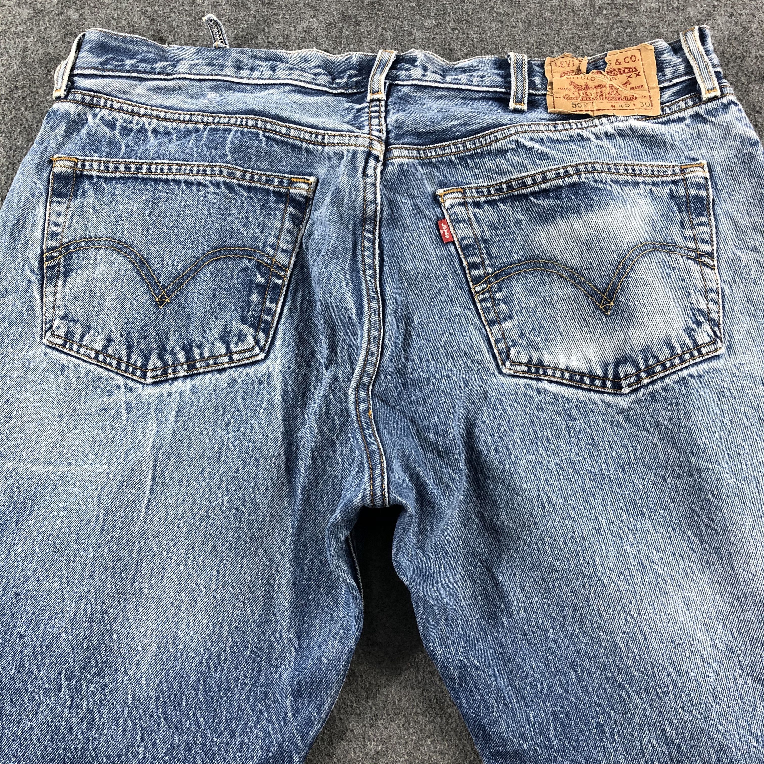 Levi's Vintage Blue Wash Levis 501 Jeans-J2594 Size US 39 - 4 Thumbnail