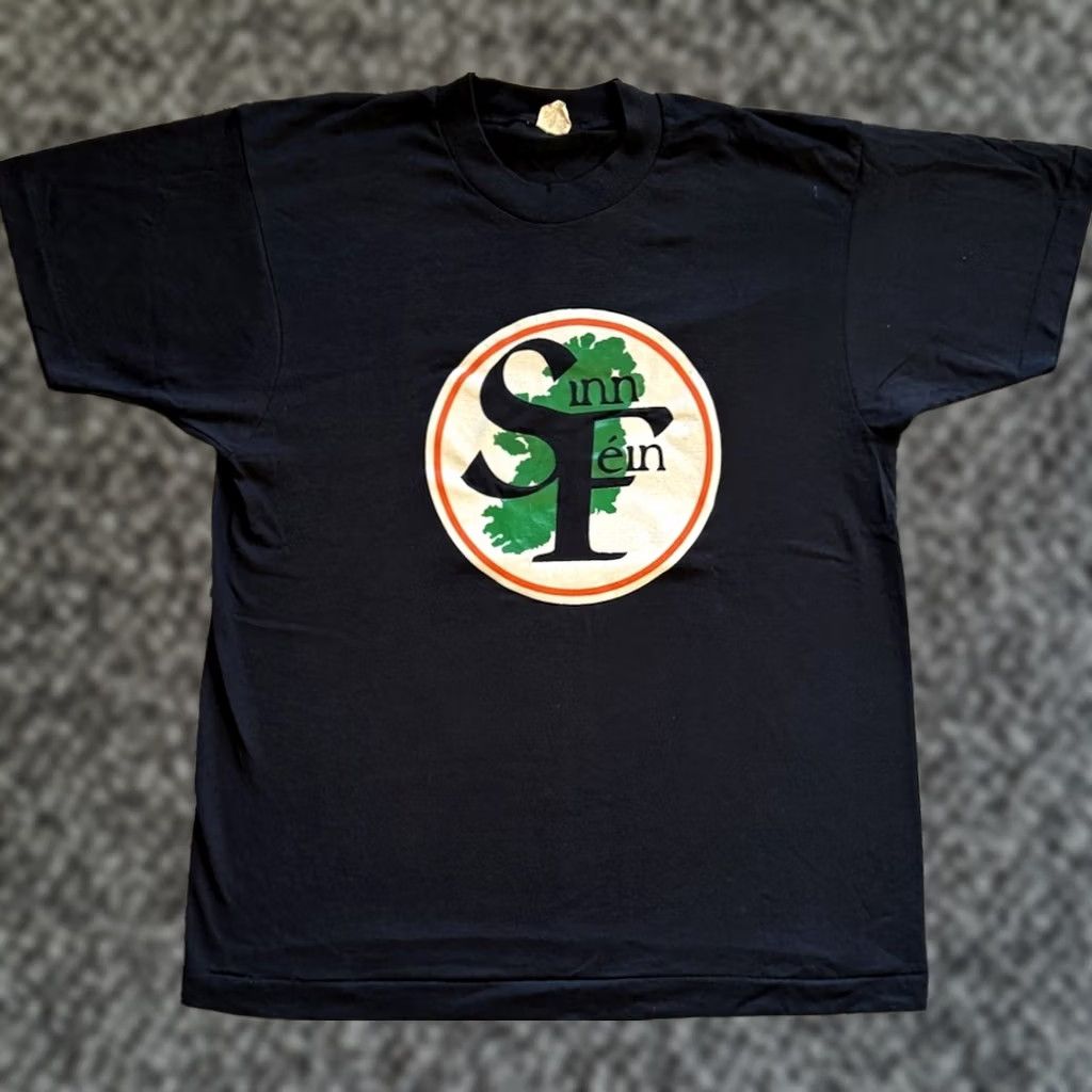 Vintage VINTAGE 80s Sinn Fein T Shirt Sz L Northern Ireland Noraid The Troubles History Men Size US L / EU 52-54 / 3 - 1 Thumbnail