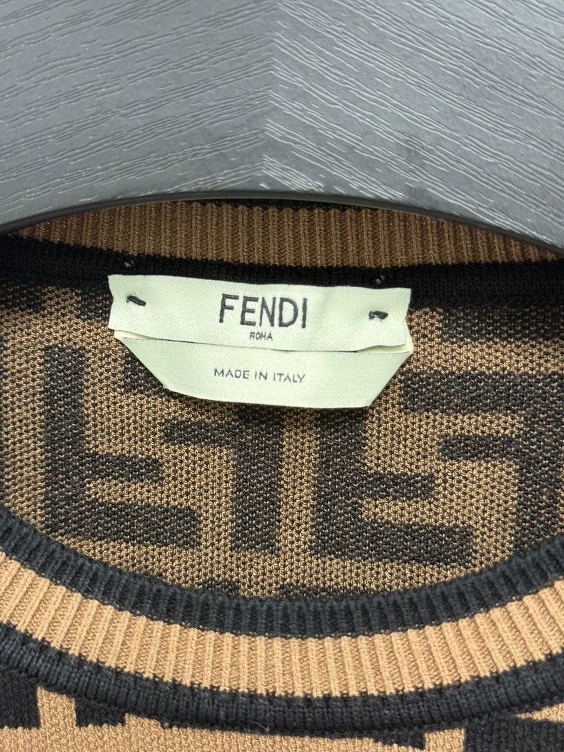 Fendi Fendi size 38 Old flower full-printed logo long-sleeved s Size US XXS / EU 40 - 2 Thumbnail