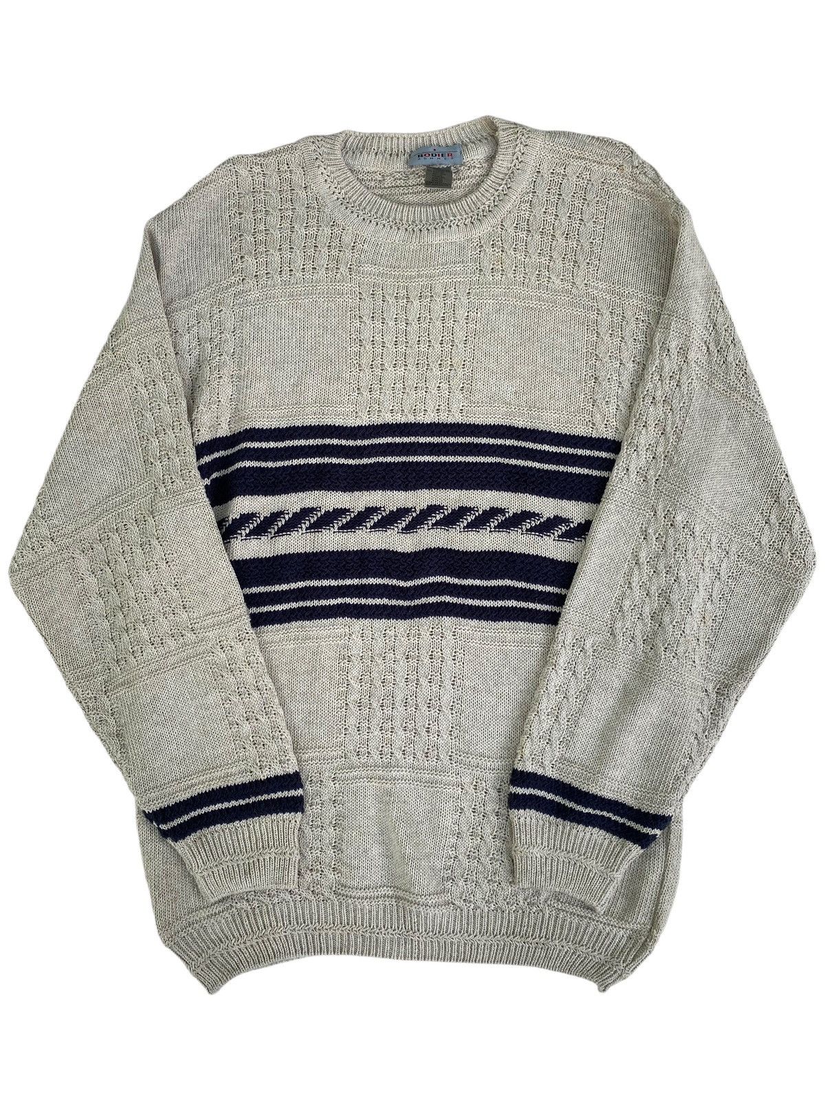 Vintage Vtg Rodier Homme Knitwear Size US L / EU 52-54 / 3 - 1 Thumbnail