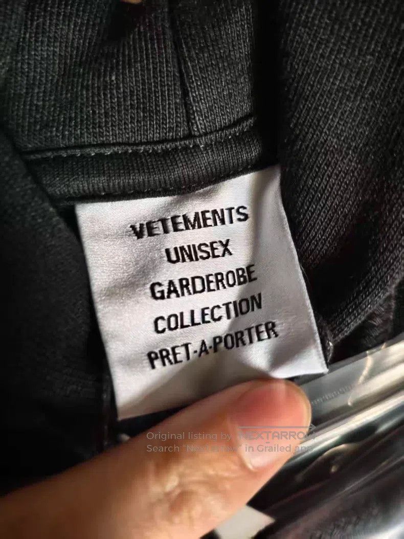 Vetements VETEMENTS Printed Hoodie with Hood Size US M / EU 48-50 / 2 - 5 Thumbnail