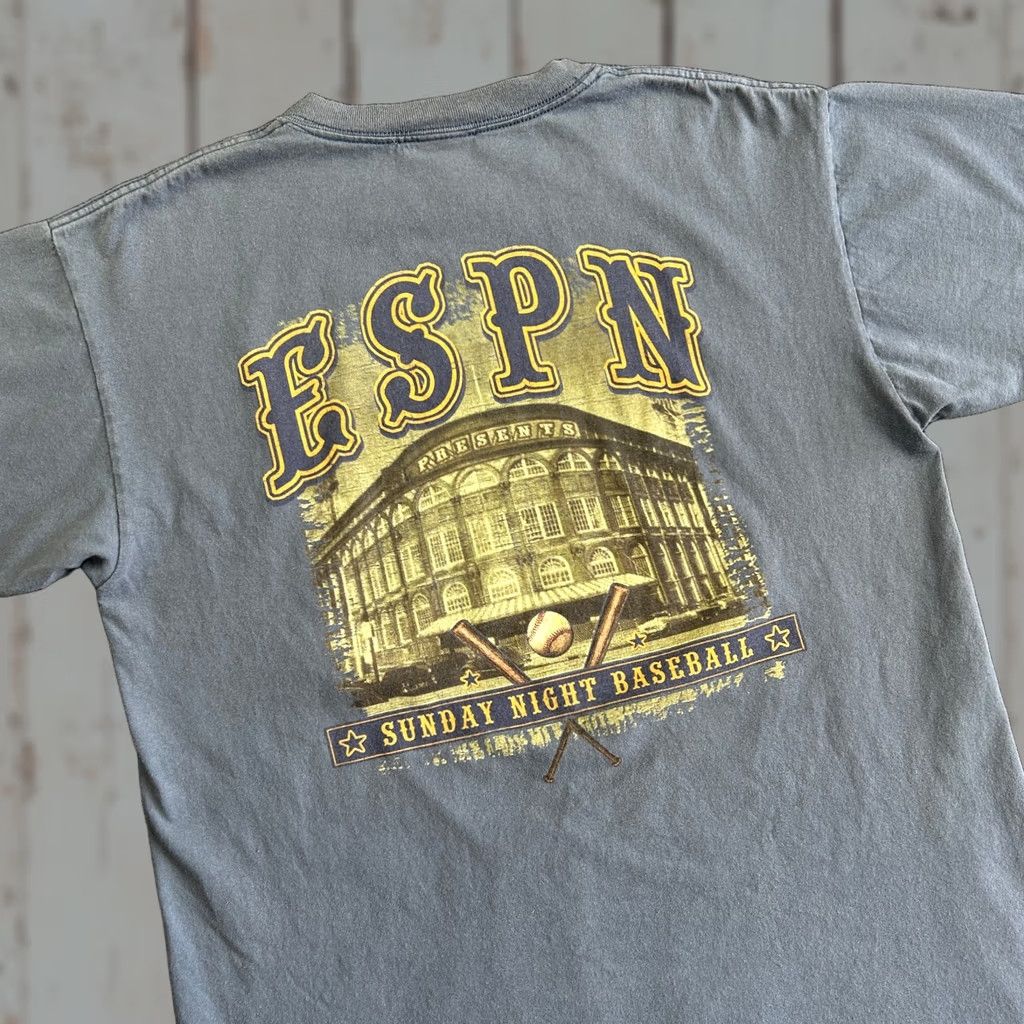 MLB VINTAGE ESPN Sunday Night Baseball T Shirt L Blue MLB Logo Mens Baseball Shirt Regular Size US L / EU 52-54 / 3 - 1 Thumbnail