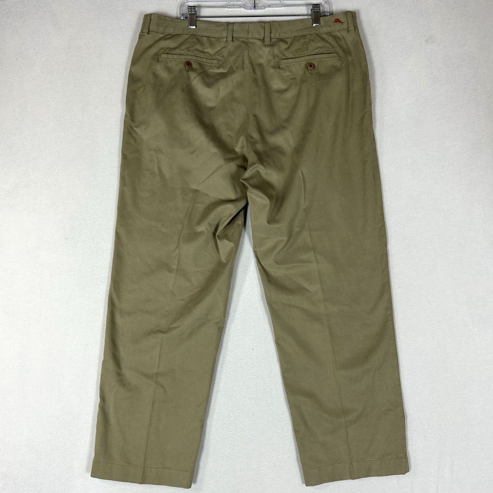 Tommy Bahama Tommy Bahama Flat Front Chino Pants Mens 38x30 Beige Khaki Golf Stretch Tencel Size US 38 / EU 54 - 7 Thumbnail