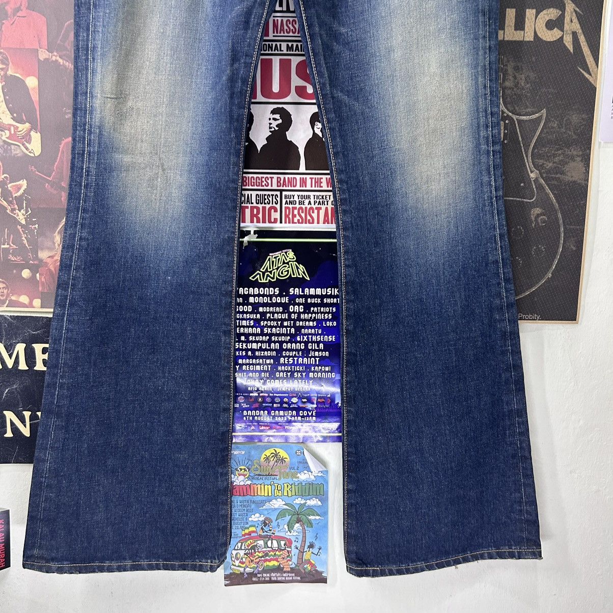 Edwin Vintage Edwin 503 SD Flare Japanese Bootcut Jeans Size 36" / US 14 / IT 50 - 3 Thumbnail