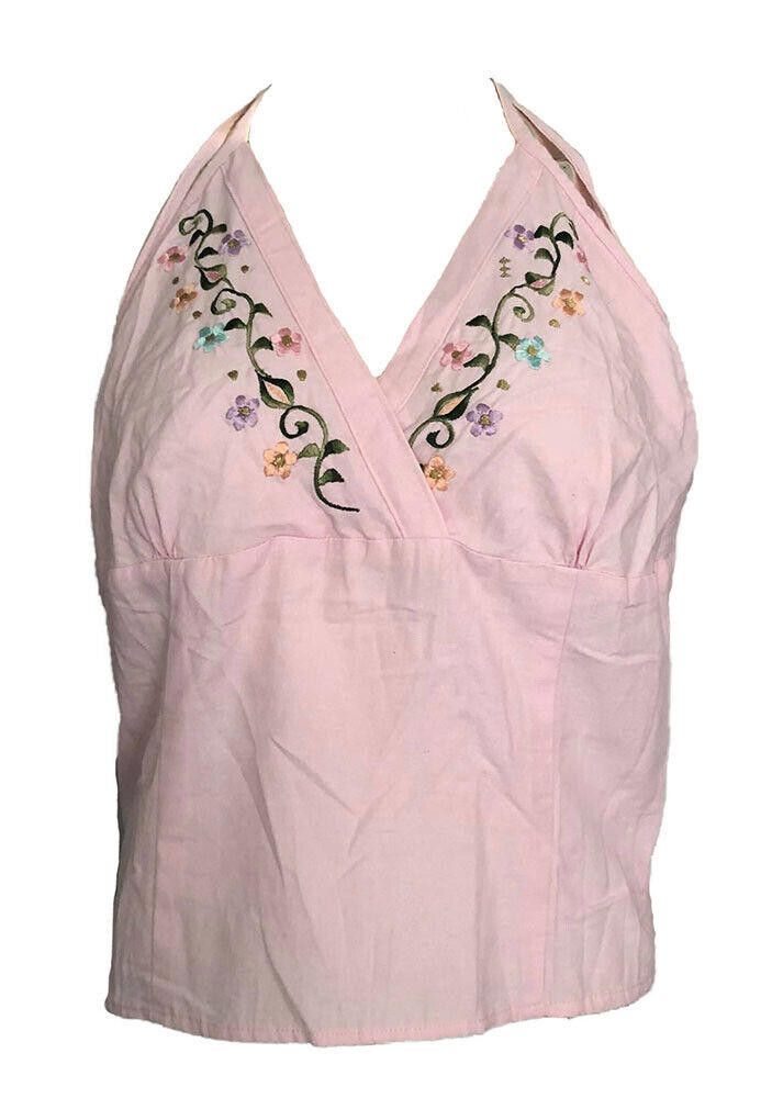 Designer Pre Owned Pink Embroidered Hand Made Blouse S Size S / US 4 / IT 40 - 1 Thumbnail