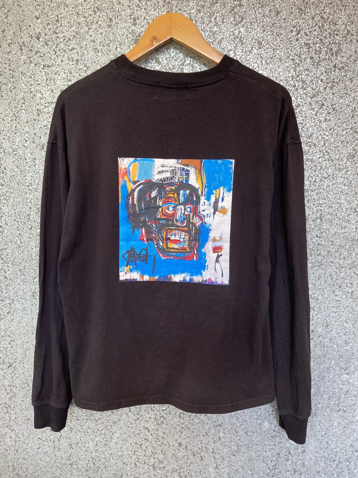 Jean-Michel Basquiat 🔥 Vintage Jean Michel Basquiat t shirt long sleeve Size US M / EU 48-50 / 2 - 2 Thumbnail
