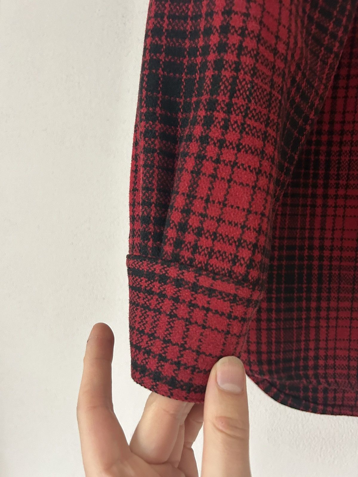 Off-White Check Wool Tartan Shirt Size US M / EU 48-50 / 2 - 10 Thumbnail