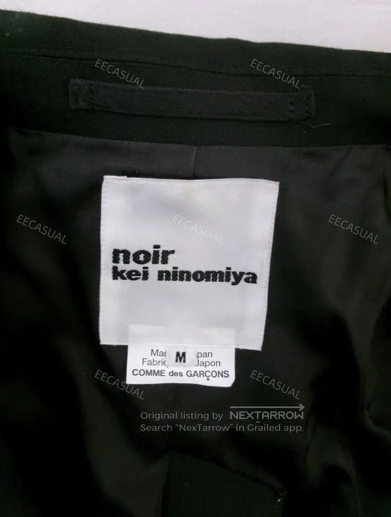 Comme des Garcons Comme Des Garcons Black 100% wool mid-length coat, Decorat Size M / US 6-8 / IT 42-44 - 7 Thumbnail