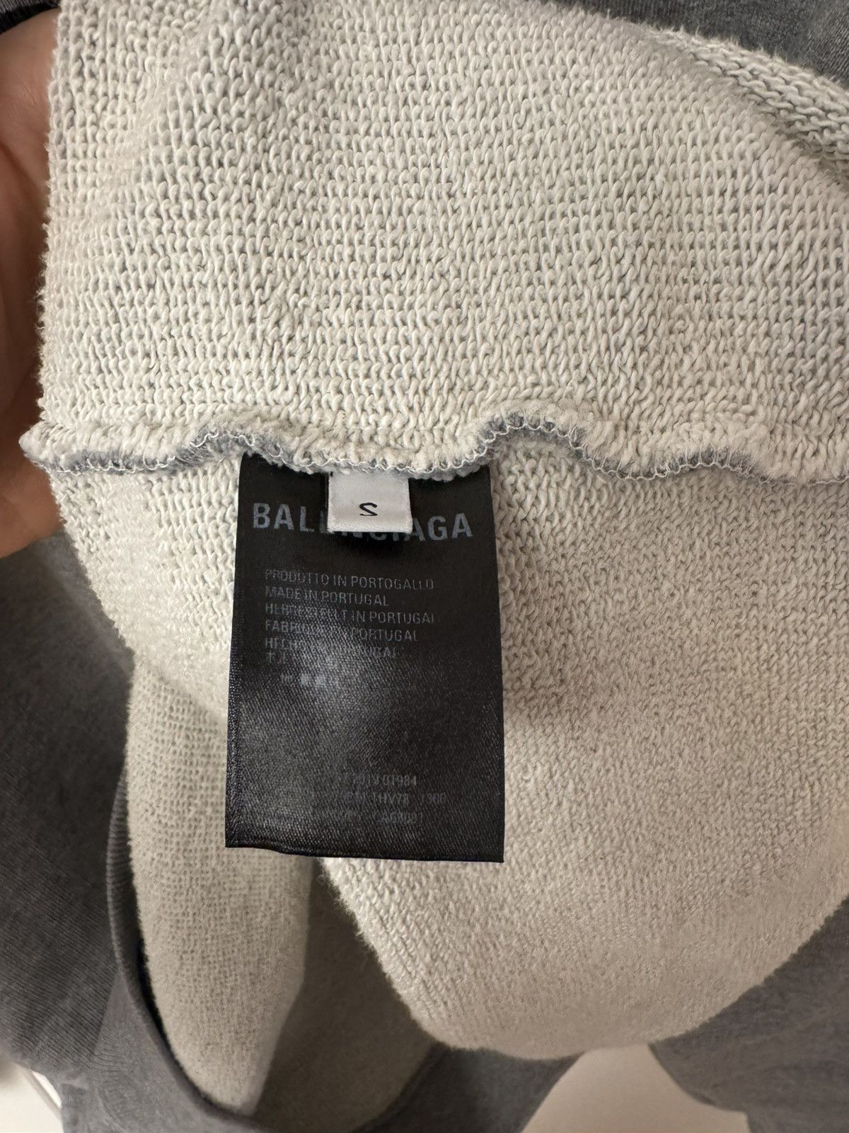 Balenciaga Balenciaga Grey BB Hoodie Oversized Size US S / EU 44-46 / 1 - 4 Thumbnail