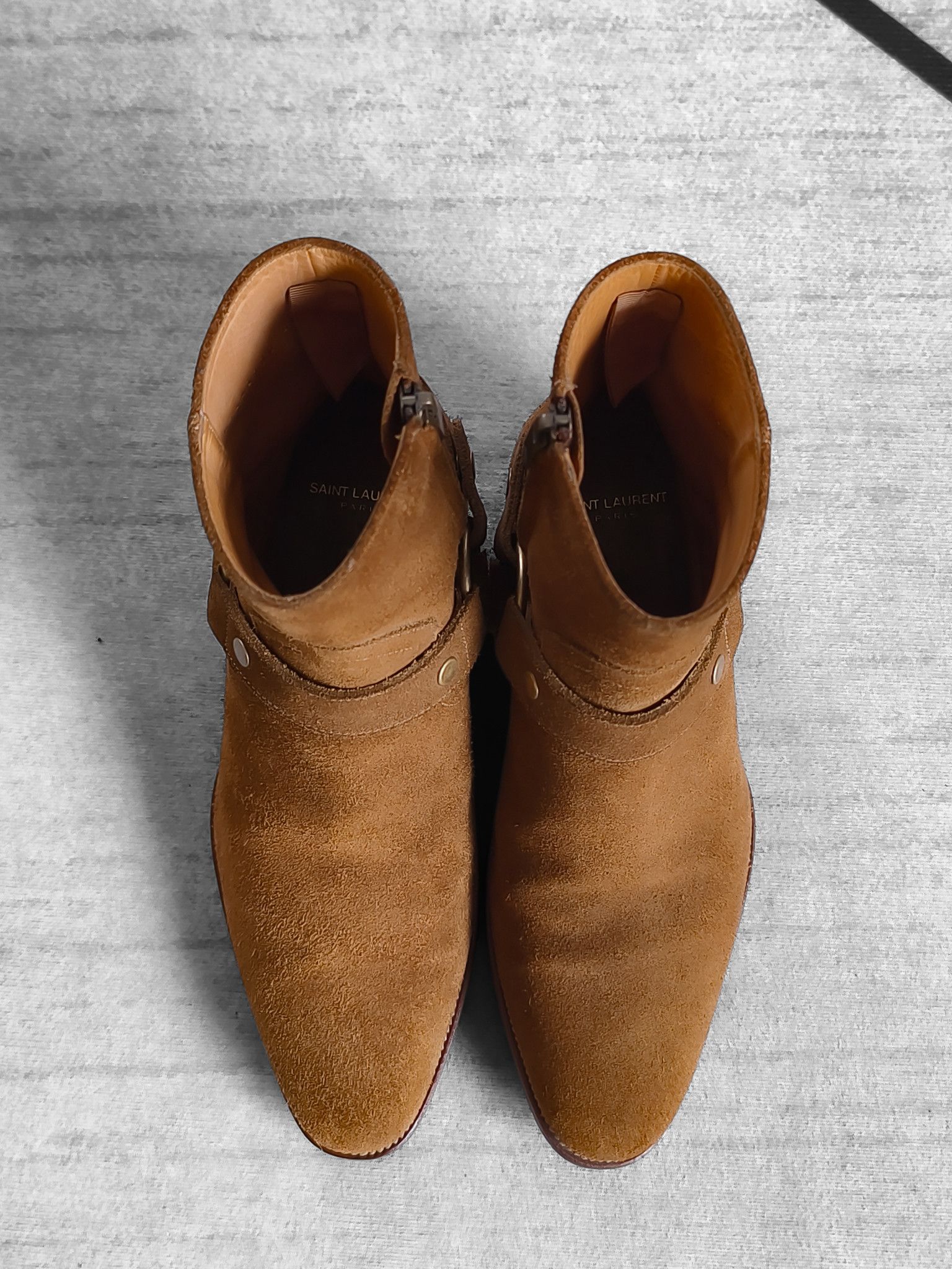 Saint Laurent Paris Saint Laurent Wyatt Harness Boots In Suede Leather Size US 7 / EU 40 - 4 Thumbnail