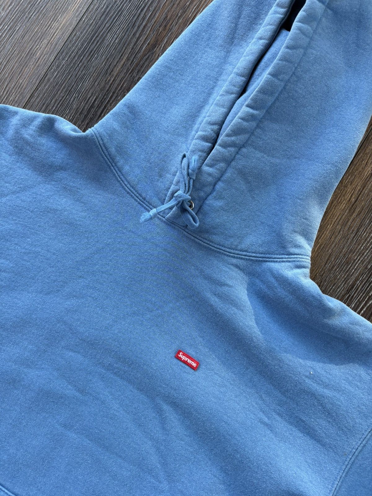 Supreme Supreme Small Box Hoodie Blue Size US L / EU 52-54 / 3 - 3 Thumbnail