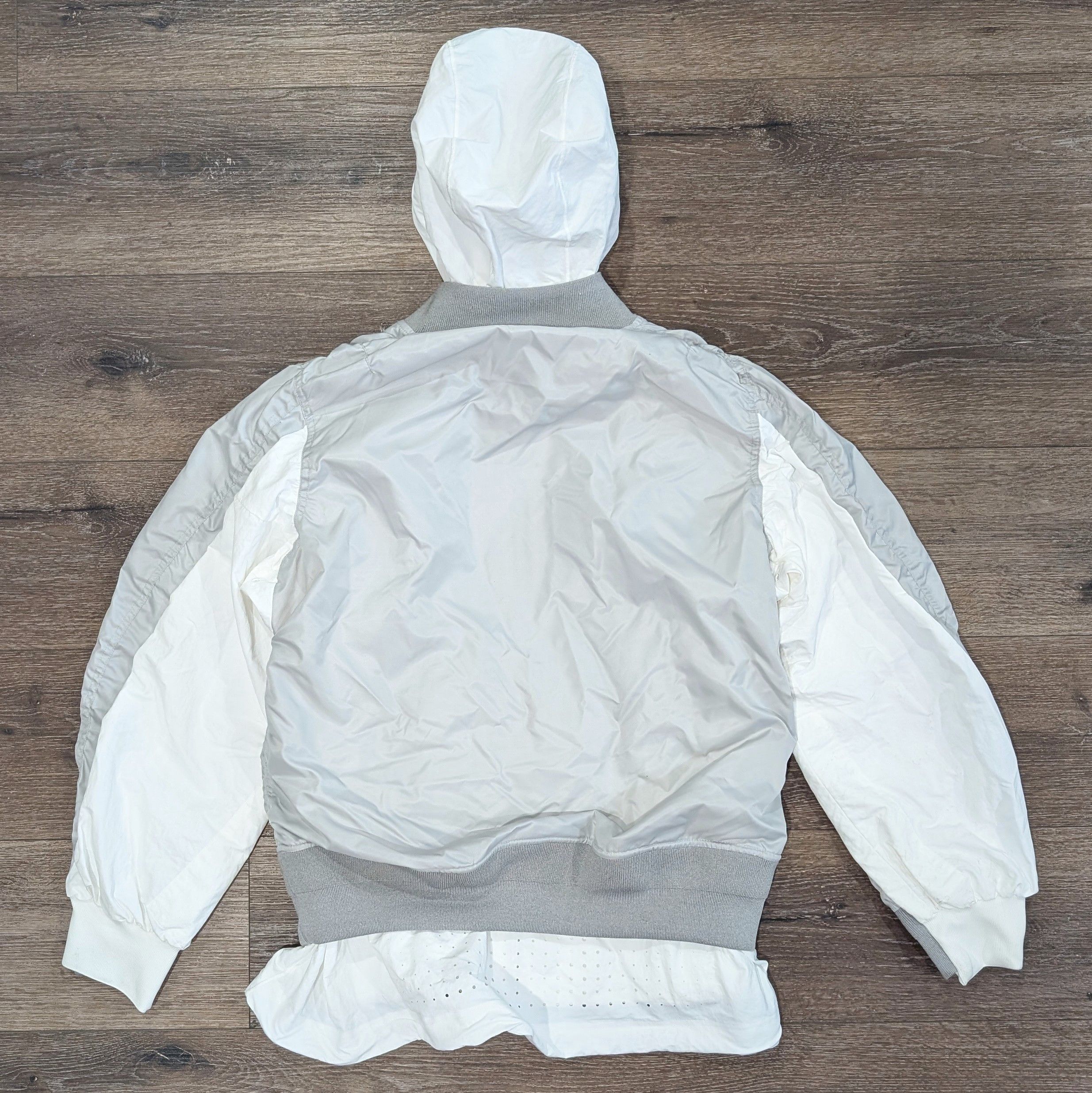 Nike × Sacai Nike x Sacai Double Layer hooded bomber jacket - SIZE XS Size XS / US 0-2 / IT 36-38 - 6 Thumbnail
