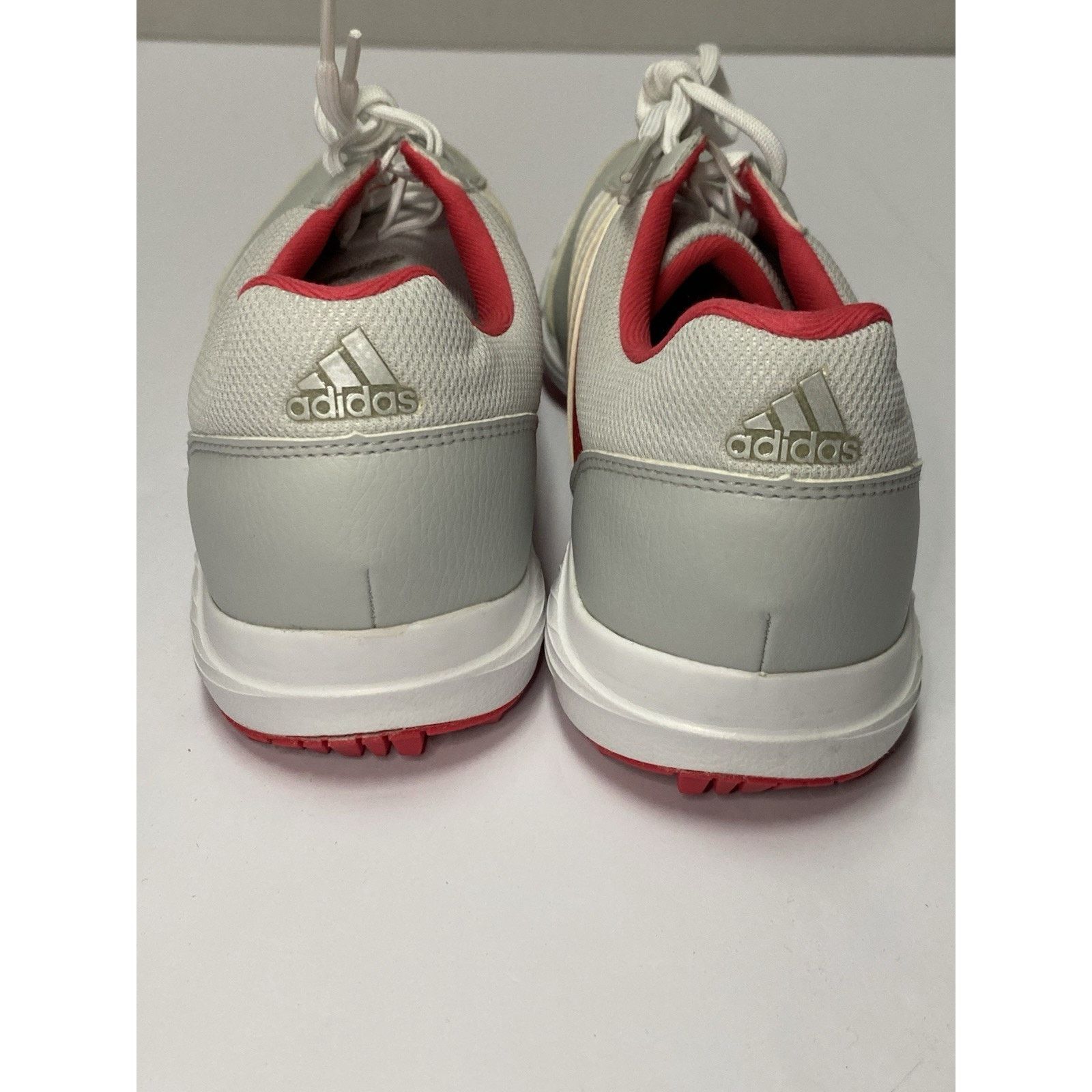 Adidas Adidas Womens 8.5 Tech Golf Shoes Soft Spike Gray Pink Size US 8.5 / IT 38.5 - 4 Thumbnail