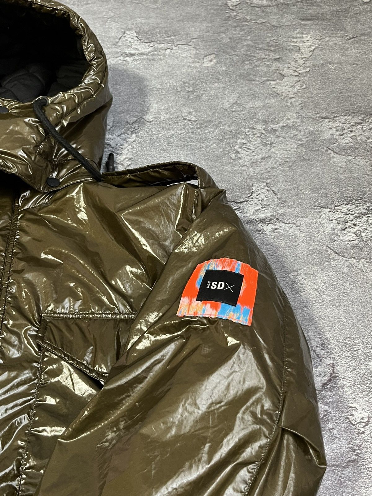 Superdry Limited Edition SDX Unisex M65 High Shine Jacket RRP 315$ Size US M / EU 48-50 / 2 - 6 Thumbnail