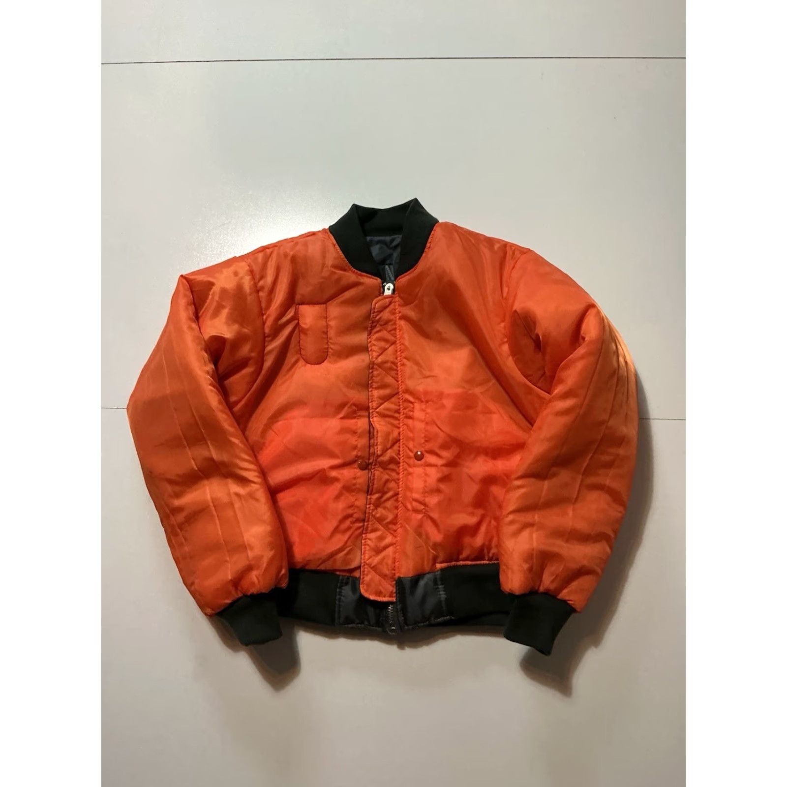 Rothco VINTAGE Netflix Atlas 2022 Ranger Cast & Crew Sci Fi Movie Film Jennifer Lopez MA-1 Flight Bomber Full Zip Reversible Jacket S Gray Mens Size US S / EU 44-46 / 1 - 4 Thumbnail
