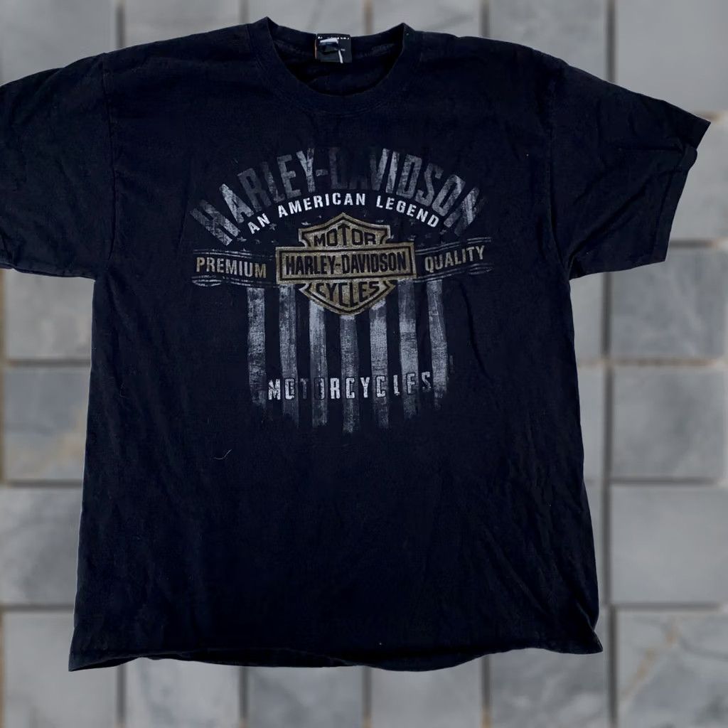 Harley Davidson Harley-Davidson Shirt Mens Large Garden State Bar & Shield Morris Plains NJ Shirt Mens L Black Graphic Print 90s Theme Logo Collectible Mens Size US L / EU 52-54 / 3 - 1 Thumbnail