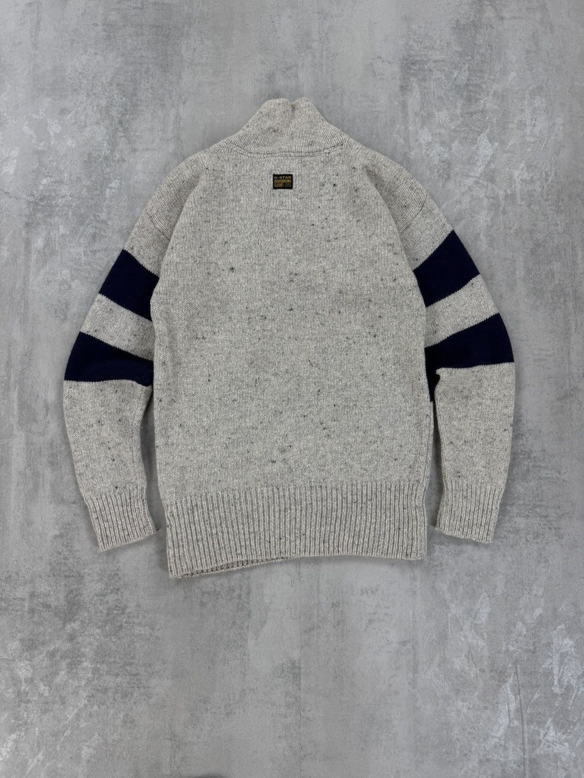 G-Star G-star RAW PIT SHAWL Collar knit l/s sweater Mens size L Size US L / EU 52-54 / 3 - 9 Thumbnail