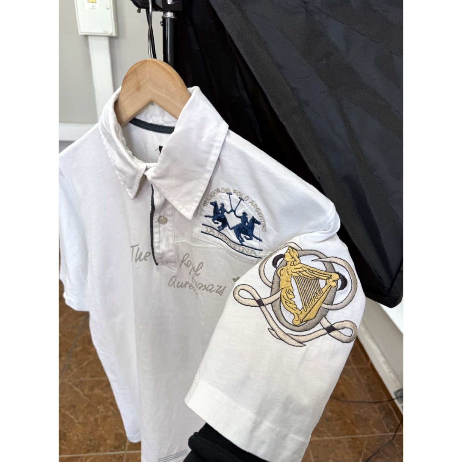 La Martina VINTAGE LA MARTINA Polo Shirt Mens L White Buenos Aires Y2K Rare Retro Size US L / EU 52-54 / 3 - 2 Thumbnail
