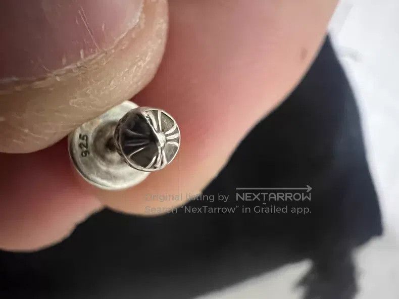 Chrome Hearts CHROME HEARTS Size OS Cauliflower round stud earrings Size ONE SIZE - 2 Thumbnail