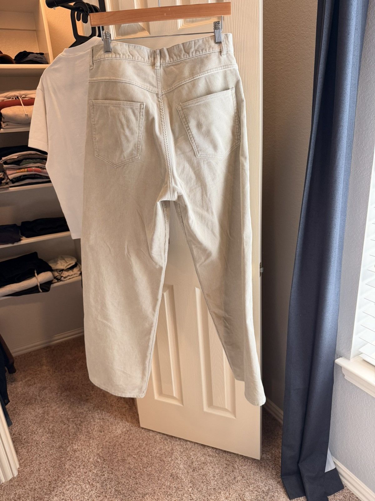 Auralee Auralee SS25 White Khaki Corduroy Pants Size 4 Size US 32 / EU 48 - 2 Thumbnail