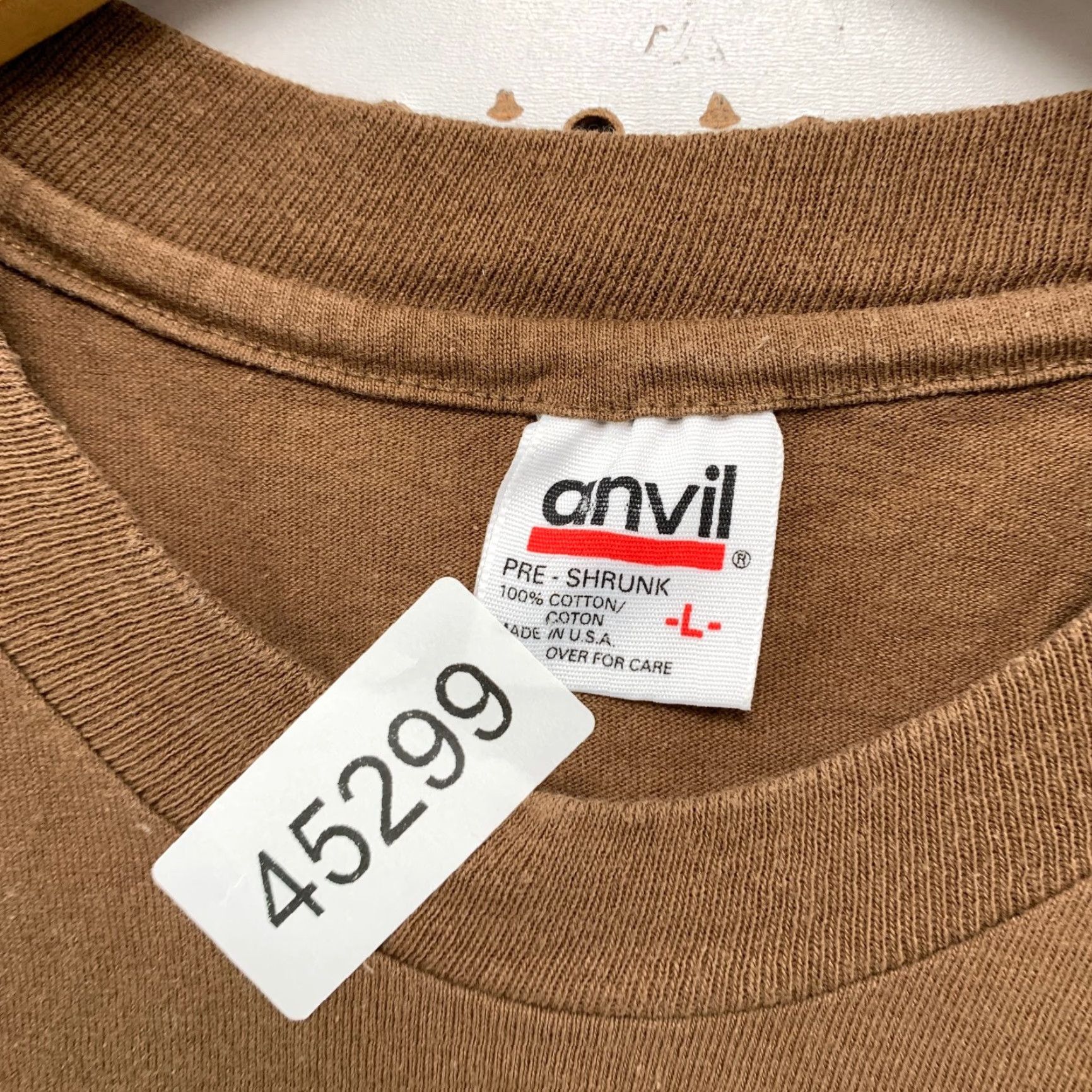 Anvil VINTAGE Anvil Shirt Mens L Brown 90s Tribal Utah Graphic Print T-Shirt Size US L / EU 52-54 / 3 - 5 Thumbnail