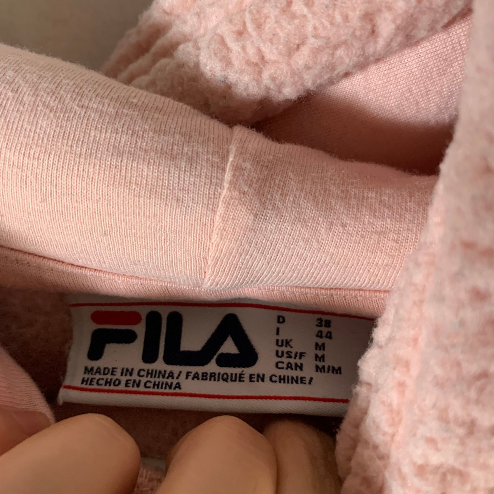 Fila FILA Women’s Hoodie Size M Pink Sherpa Pullover Size M / US 6-8 / IT 42-44 - 5 Thumbnail