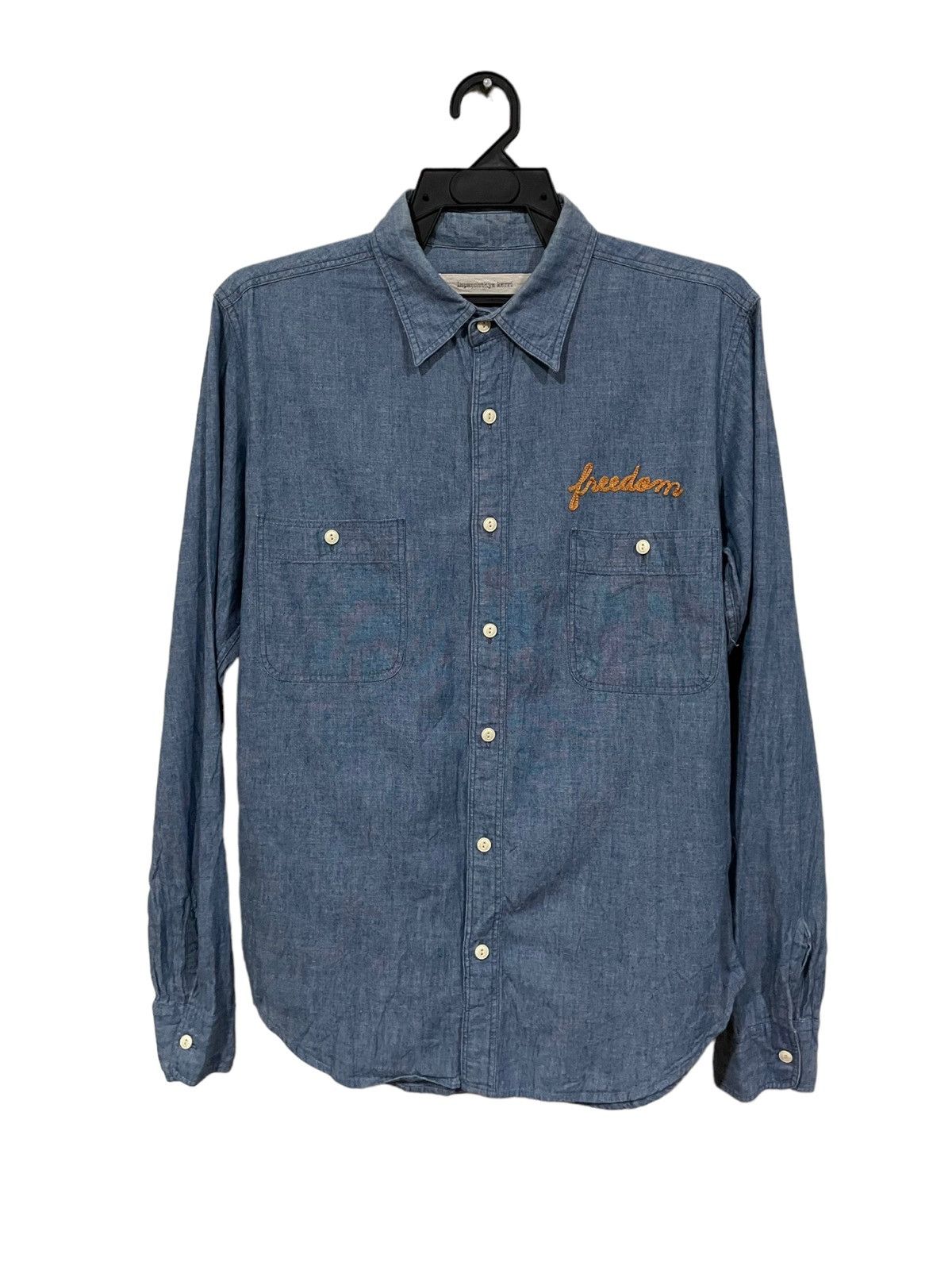 Hiroshi Fujiwara Inpatchys Kerri Japanese Brand Chambray Shirt Size US M / EU 48-50 / 2 - 1 Thumbnail