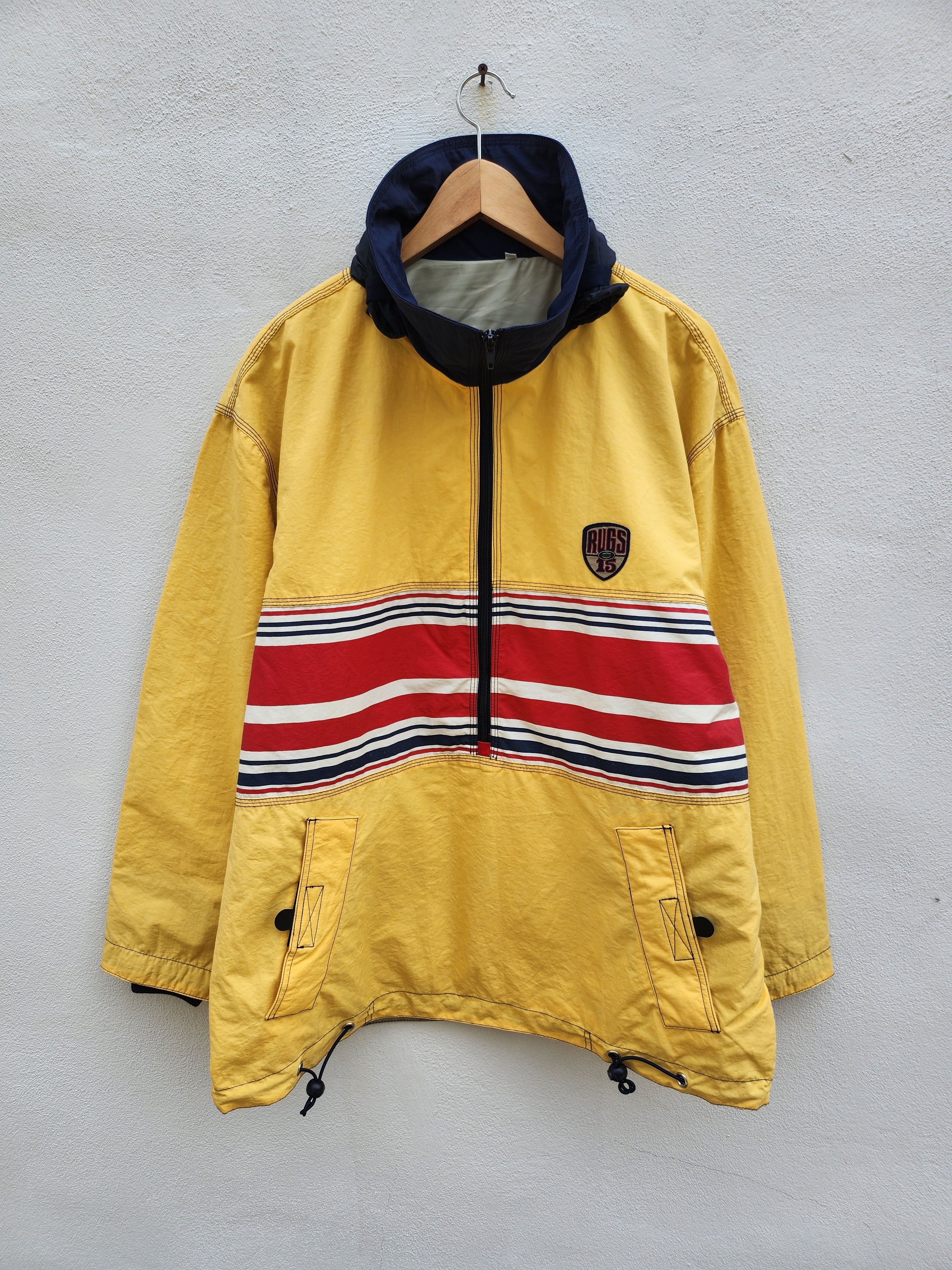 Japanese Brand 💥Rugs 15 Rugby Anorak Winbreaker Hoodie jacket Size US L / EU 52-54 / 3 - 1 Thumbnail