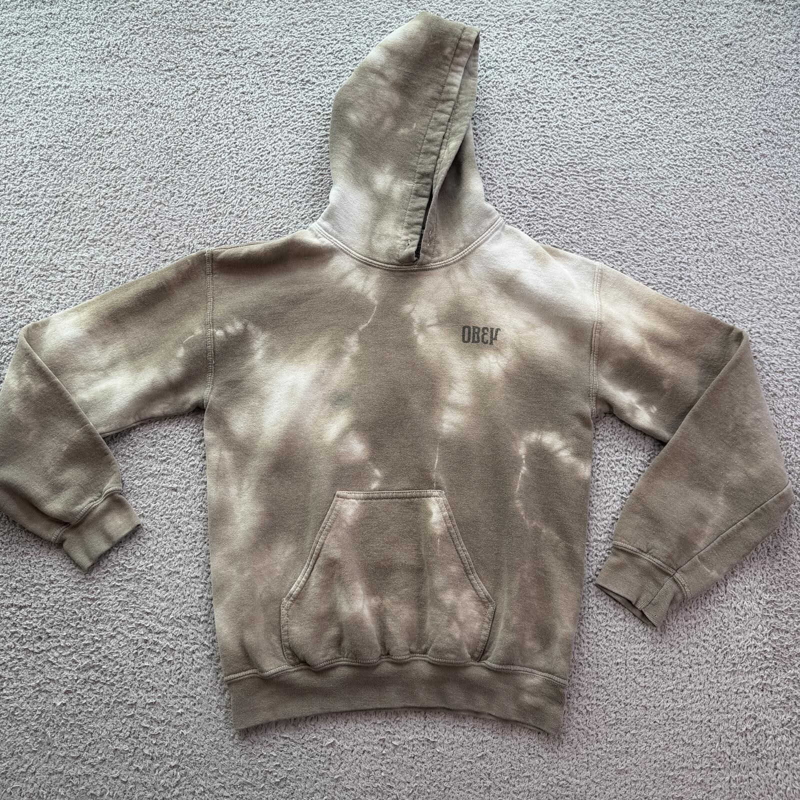 Other Obey Make Art Not War Bleached Hoodie Brown Sweatshirt S Size US S / EU 44-46 / 1 - 1 Thumbnail