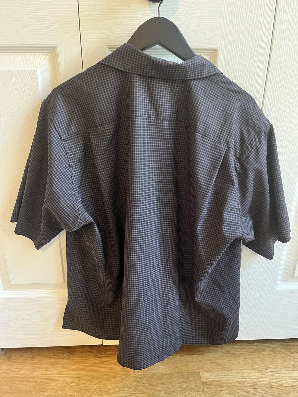 Kaptain Sunshine Summer Wool Open Collar SS Shirt BROWN PLAID Size US S / EU 44-46 / 1 - 4 Thumbnail