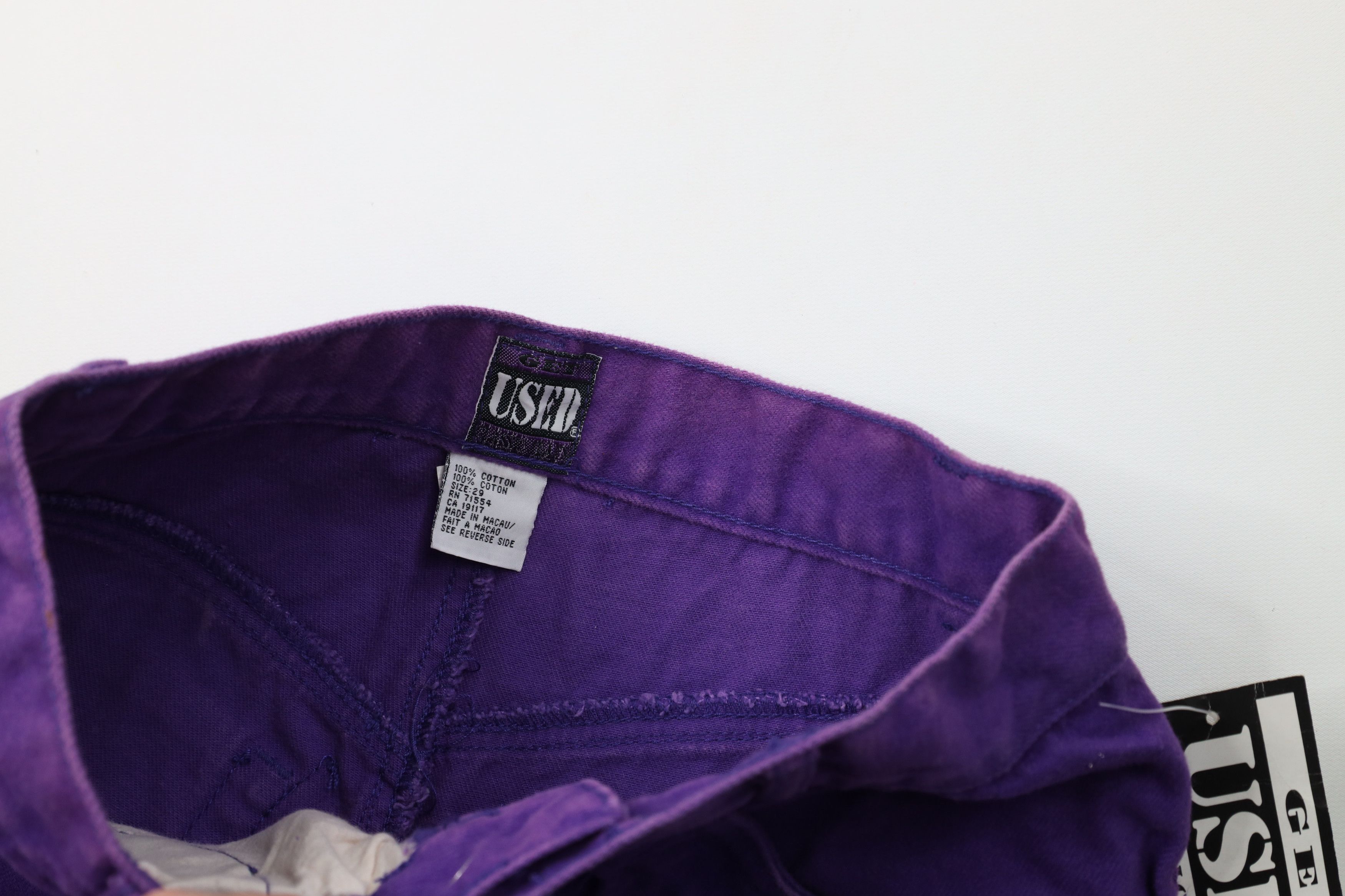 Vintage Deadstock Vintage 90s Streetwear Fit Skateboard Jeans Purple Size US 29 - 7 Thumbnail