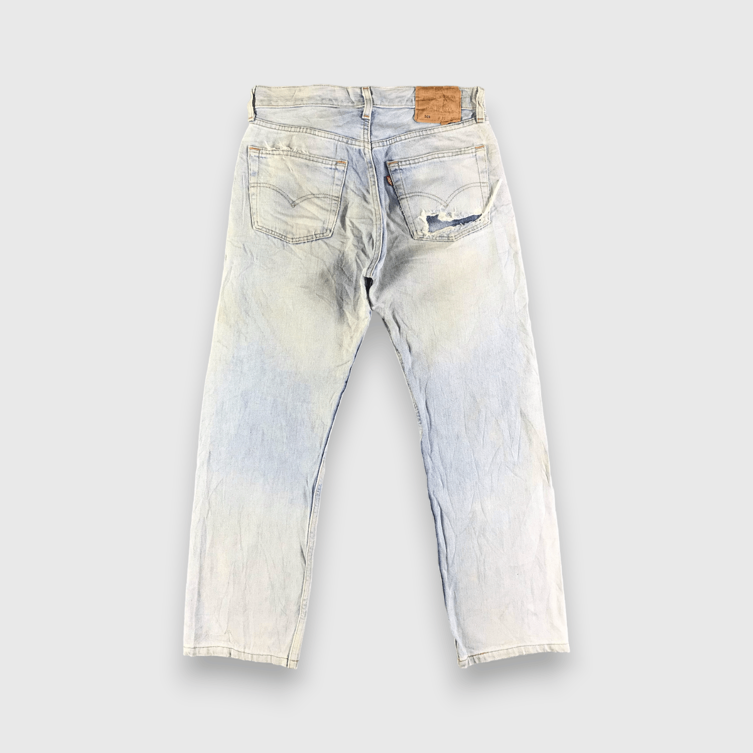Levi's Vintage 90s Light Wash Levis 501 Jeans-J3803 Size US 30 / EU 46 - 2 Thumbnail