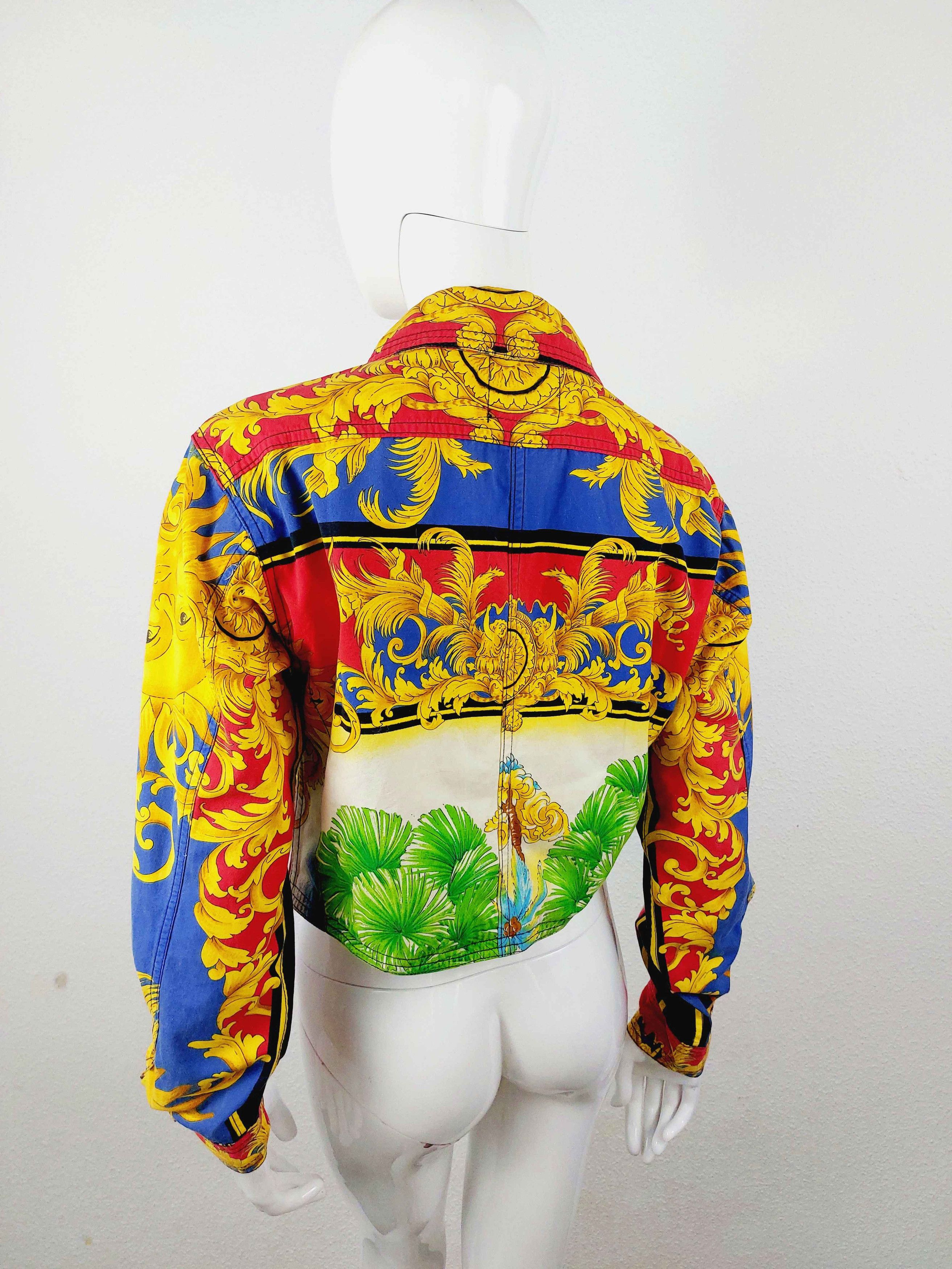 Versace Jeans Couture Gianni Versace Couture Moon Sun Baroque Miami Jacket Size US S / EU 44-46 / 1 - 13 Thumbnail