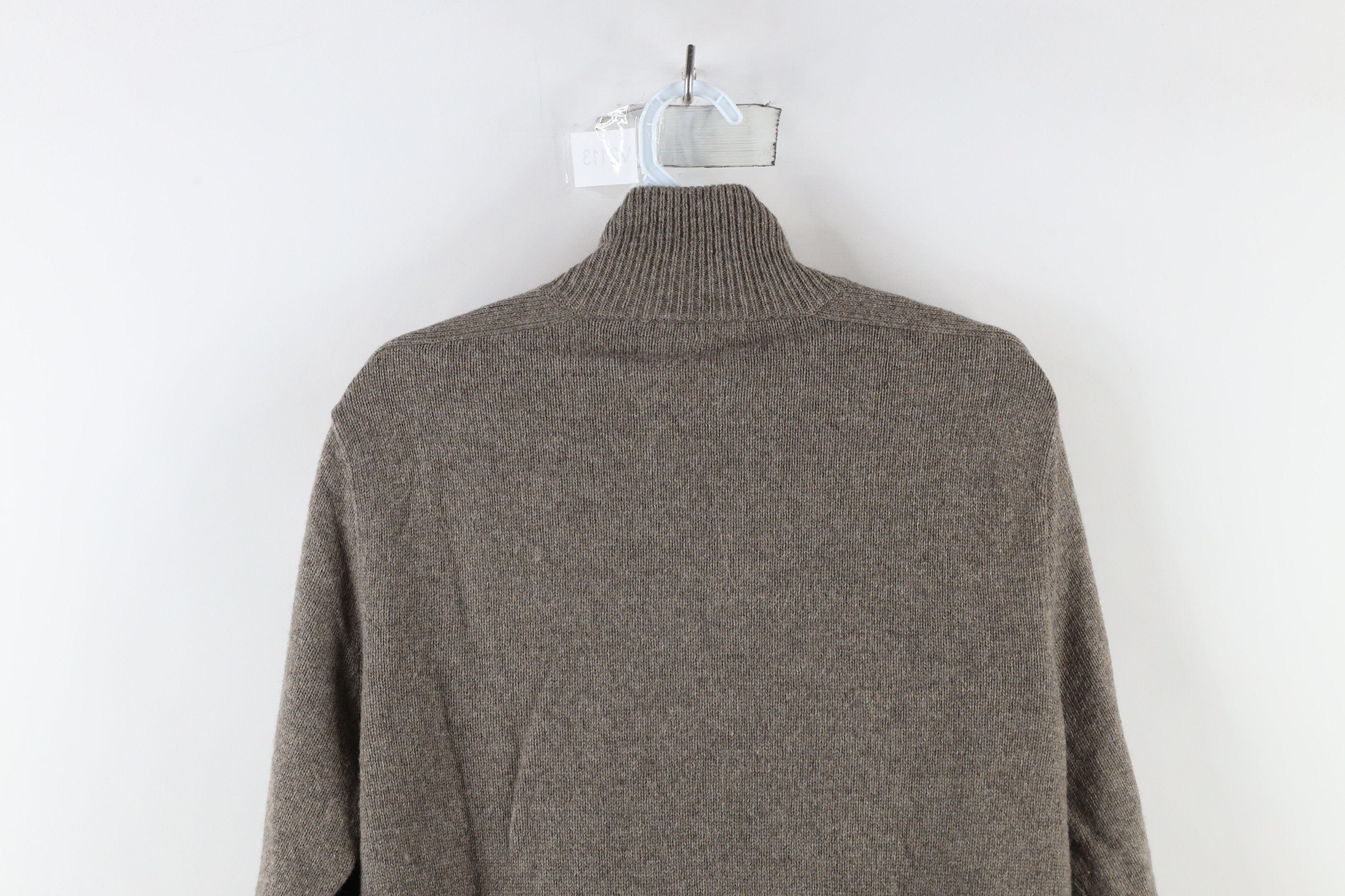 J.Crew × Vintage J Crew Wool Blend Knit Elbow Patch Half Zip Pullover Sweater Size US M / EU 48-50 / 2 - 8 Thumbnail