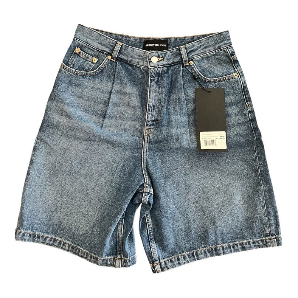 The Kooples The Kooples High Rise Pleated Denim Shorts Blue Size 2 Medi Size 28" / US 6 / IT 42 - 3 Thumbnail