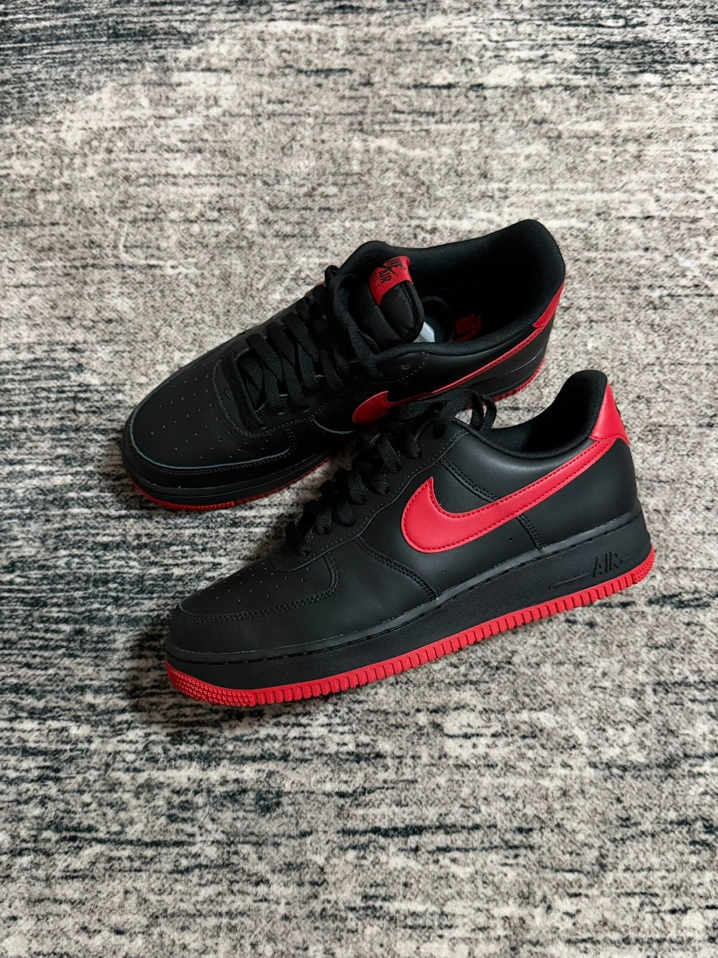 Nike Nike Air Force 1 Black Red Size US 10 / EU 43 - 1 Thumbnail