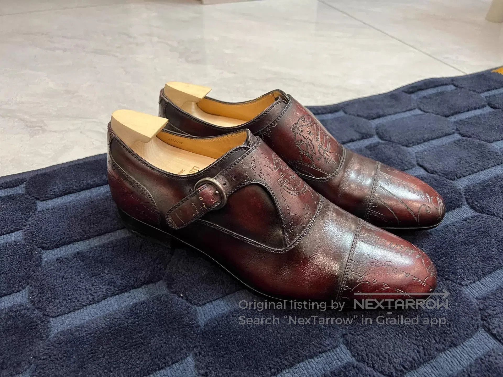 Berluti Brown Leather Formal Shoes with Buckle. Size US 7 / EU 40 - 2 Thumbnail