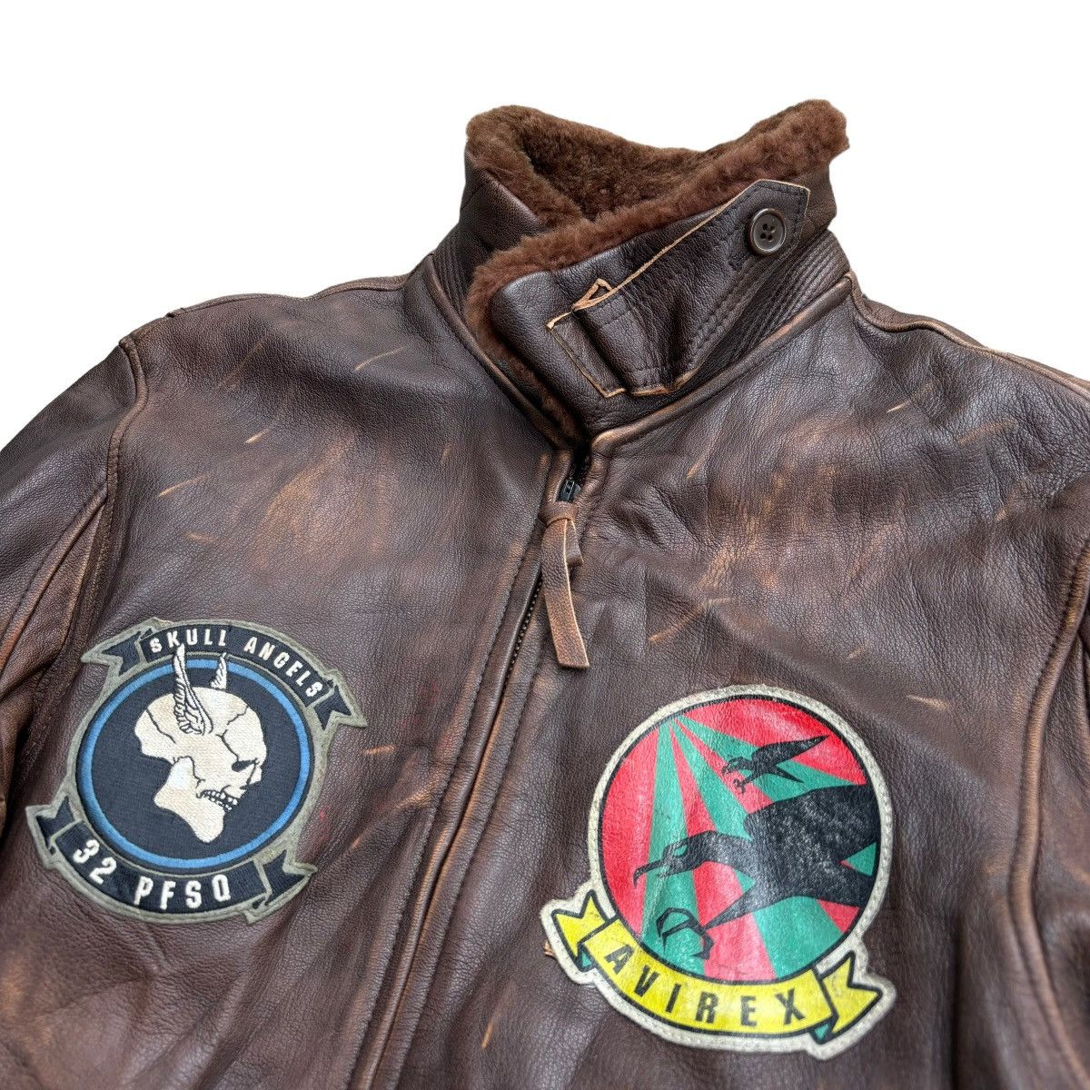 Avirex AVIREX G-1 Boa Patch Goatskin Leather Jacket Size US M / EU 48-50 / 2 - 4 Thumbnail