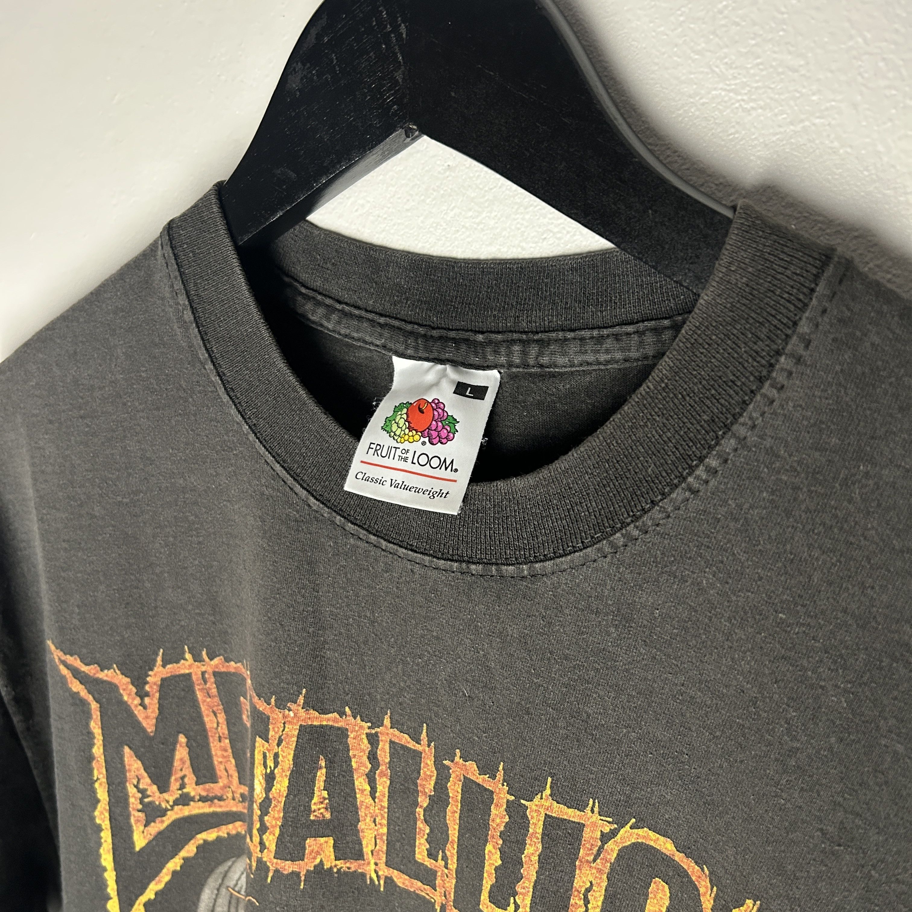 Band Tees Vintage Metallica 2003 Pushead Band T-shirt Size US L / EU 52-54 / 3 - 6 Thumbnail